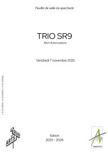 Feuille de salle TRIO SR9 page 1