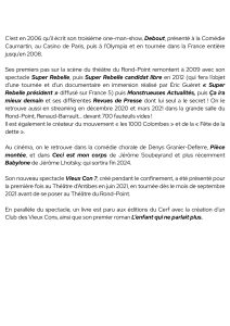 Feuille de salle Christophe Alévêque page 3