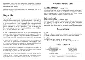 feuille de salle du spectacle de stéphane guillon