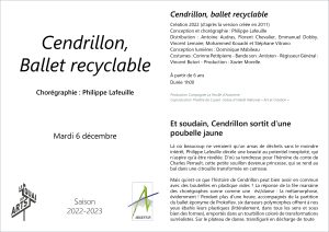 feuille de salle de cendrillon, ballet recyclable